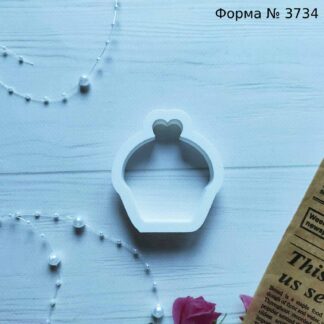 Формочка кекс с сердцем