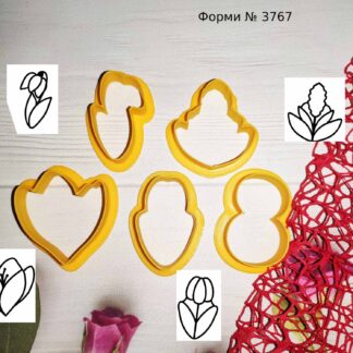 Формы весенние цветы и восьмерка