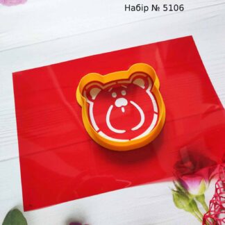 Набор голова мишки 4