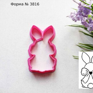 Форма зайчик с бантиком