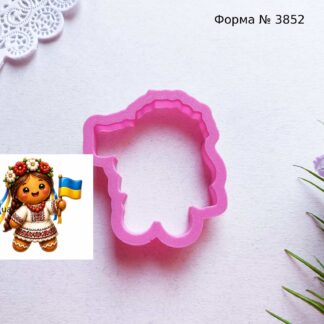 Форма пряник украиночка с флагом