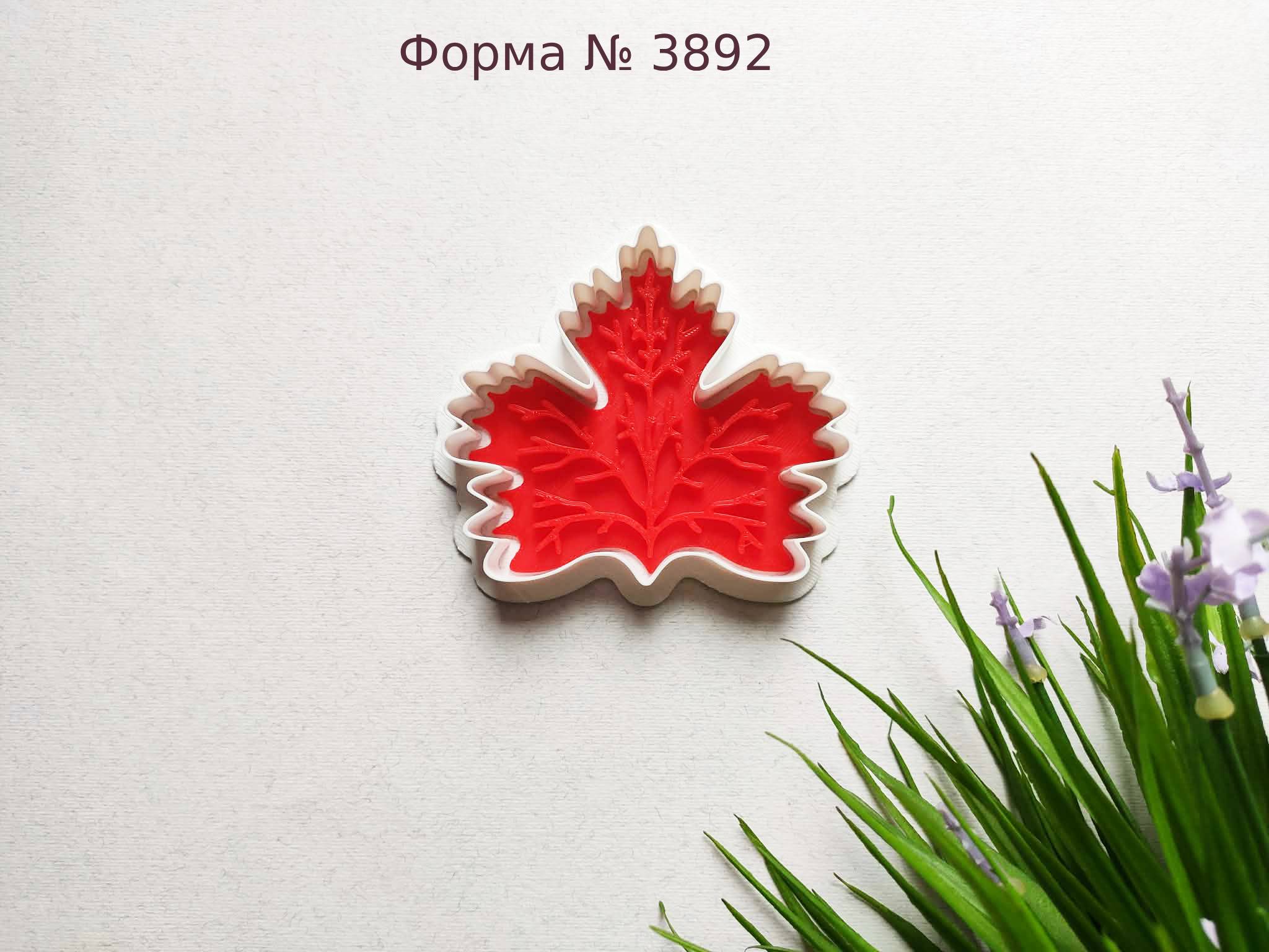 Формочка со штампом листочек 18
